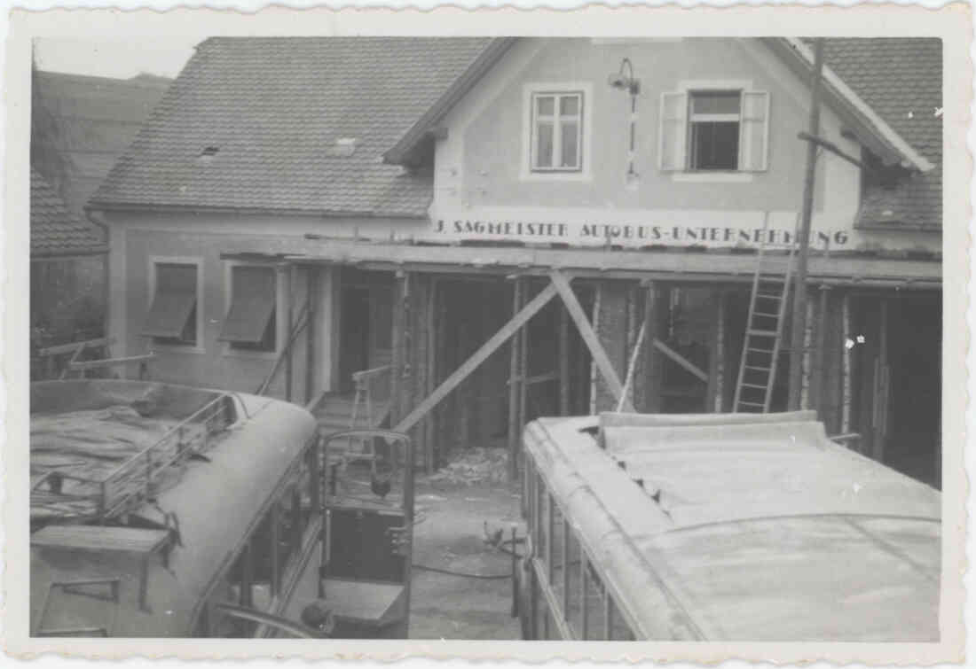 Reisebüro Sagmeister Bau des Firmengebäudes in der Kirchengasse 11