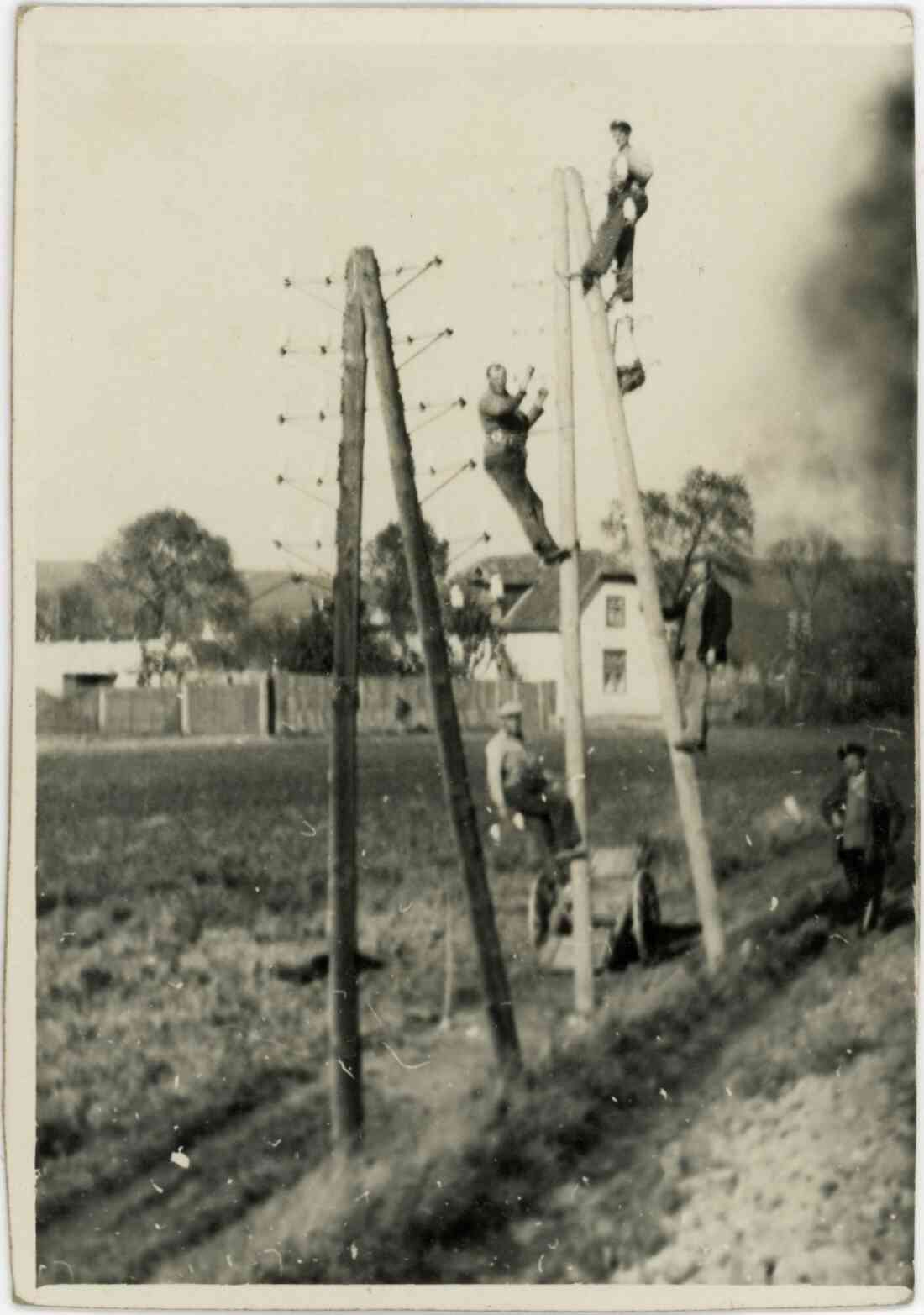 Stegersbacher Telegrapher am Masten