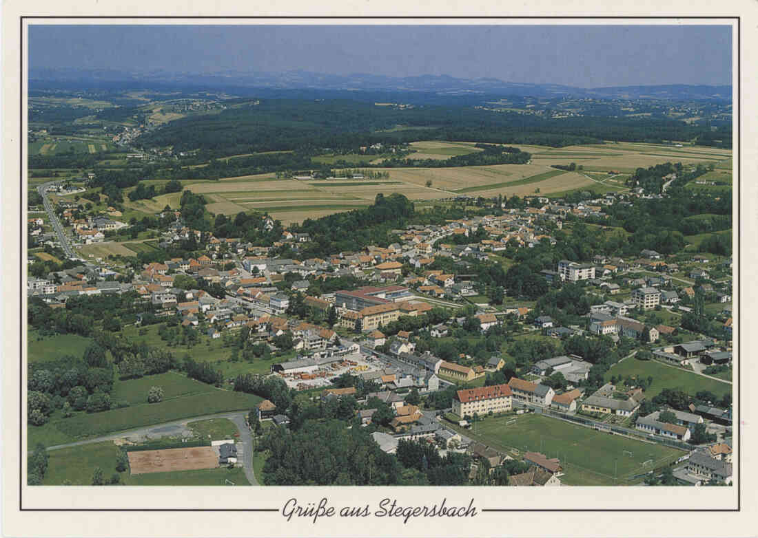 Grüße aus Stegersbach, Flugaufnahme, Ortsansicht