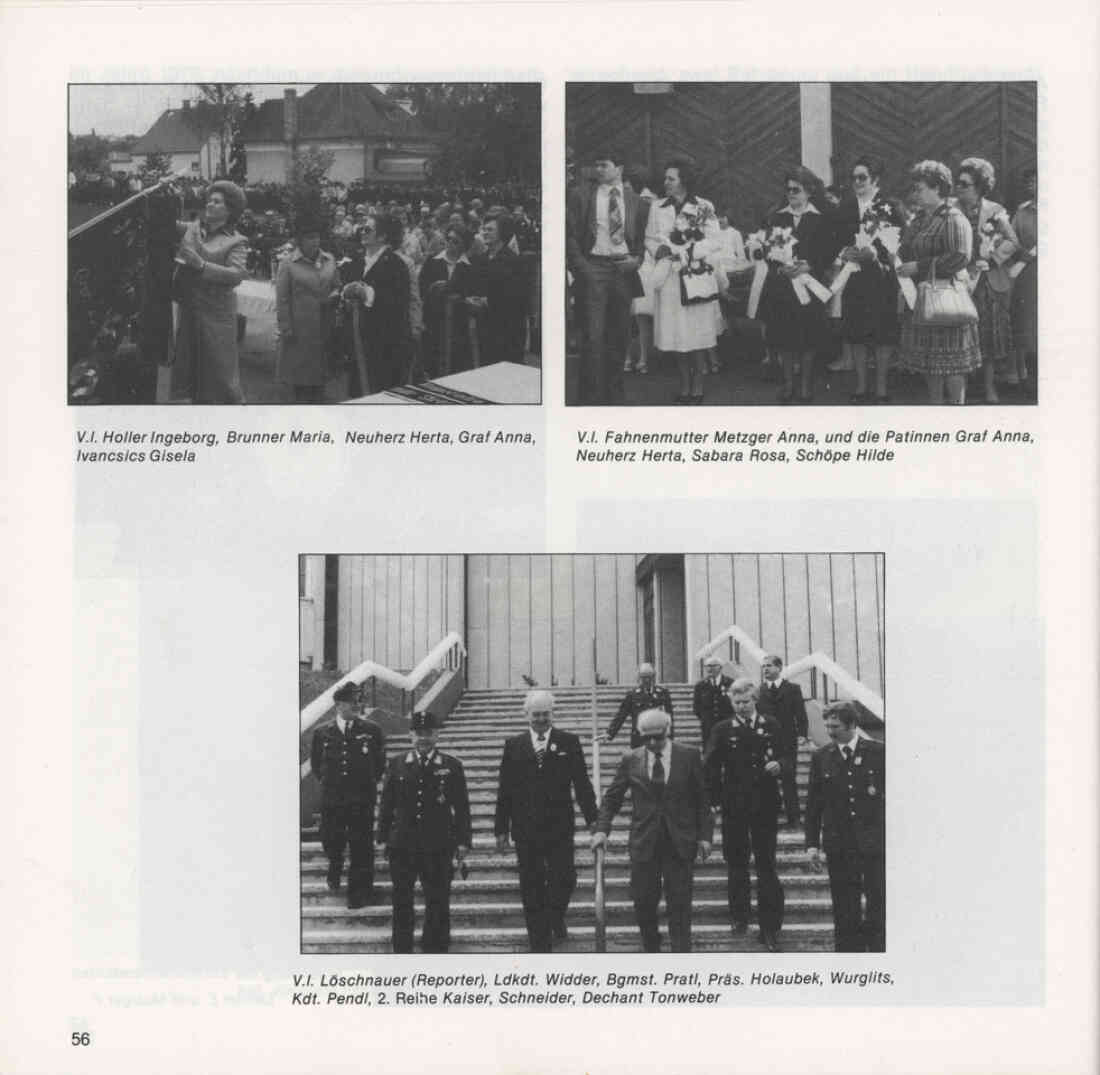 Freiwillige Feuerwehr Stegersbach 100 Jahre 1879 - 1979 Broschüre Seite 56
