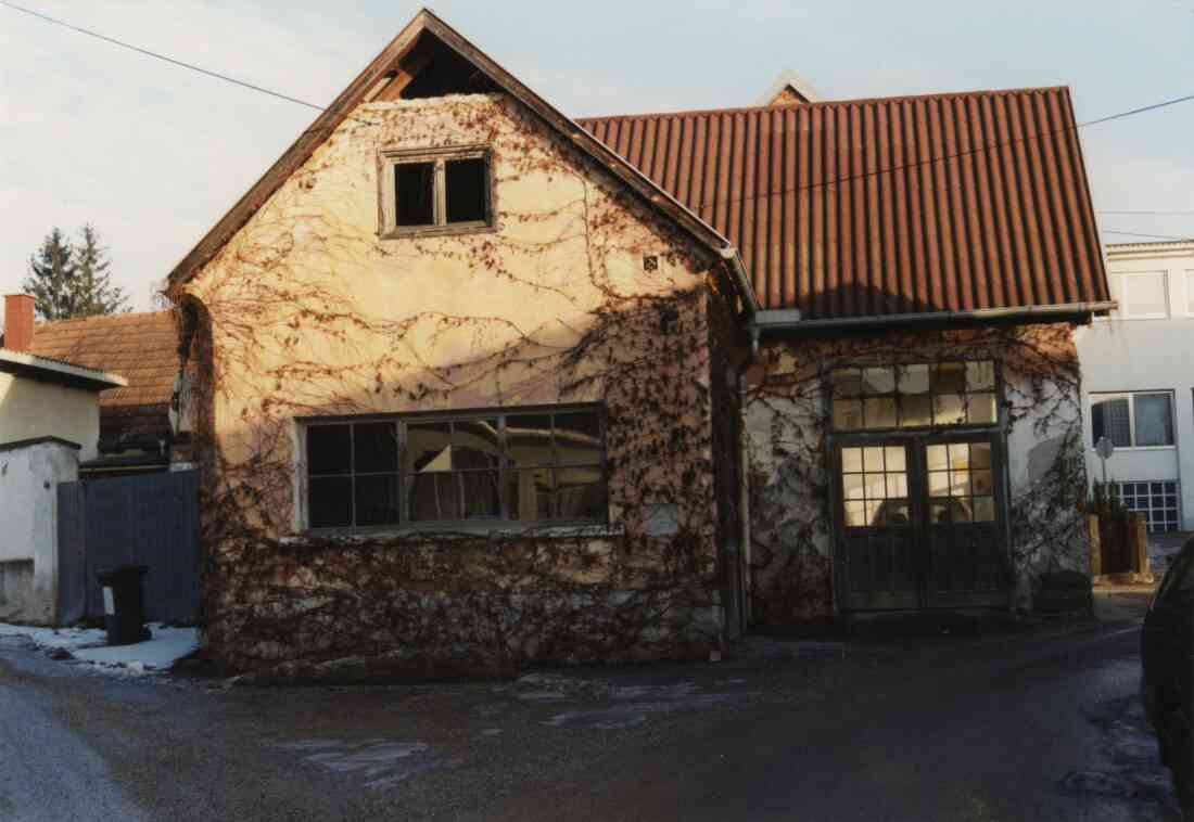 Ehemalige Schmiede Peischl, Hintergasse am 06. Jänner 1999