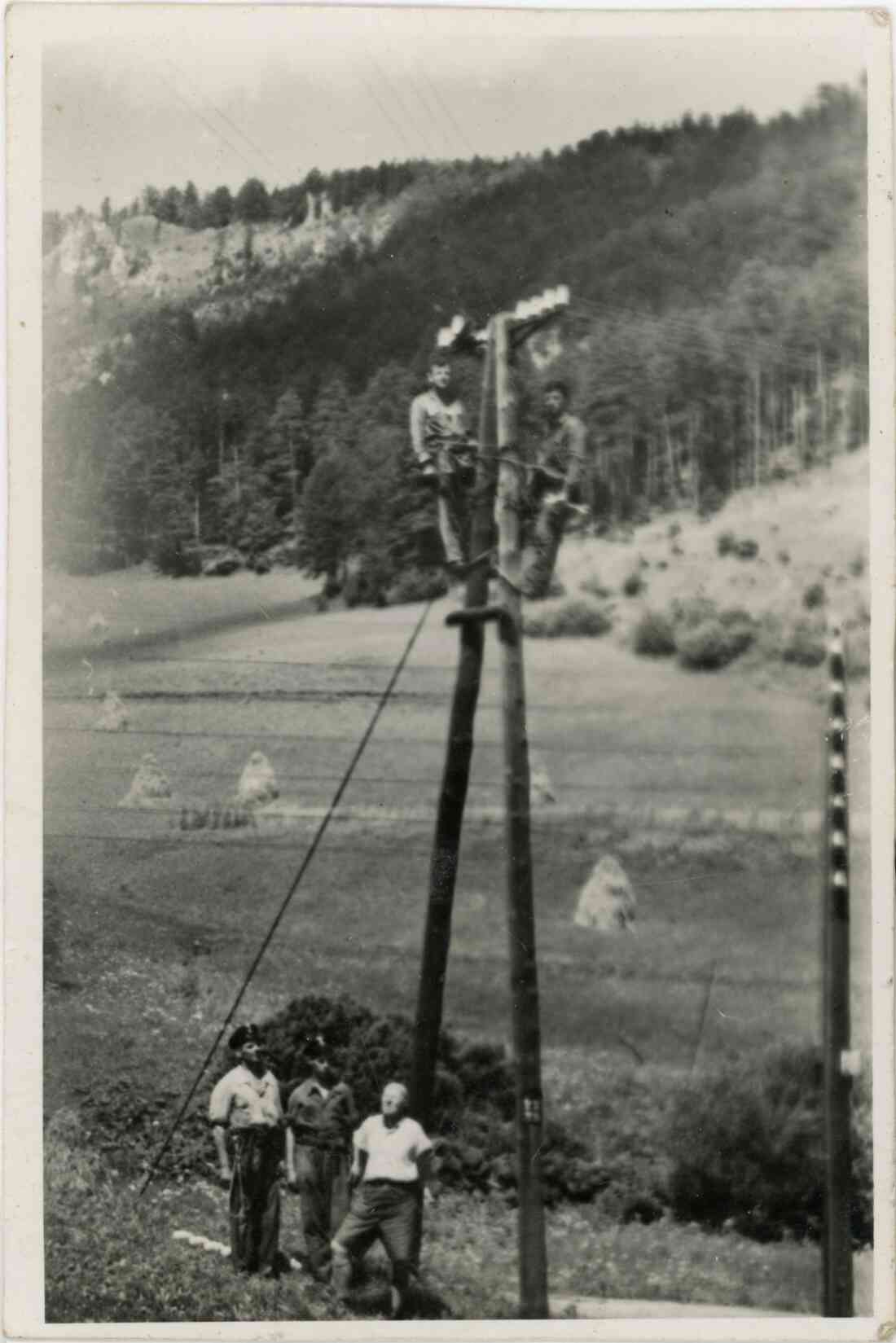 Stegersbacher Telegrapher bei der Arbeit