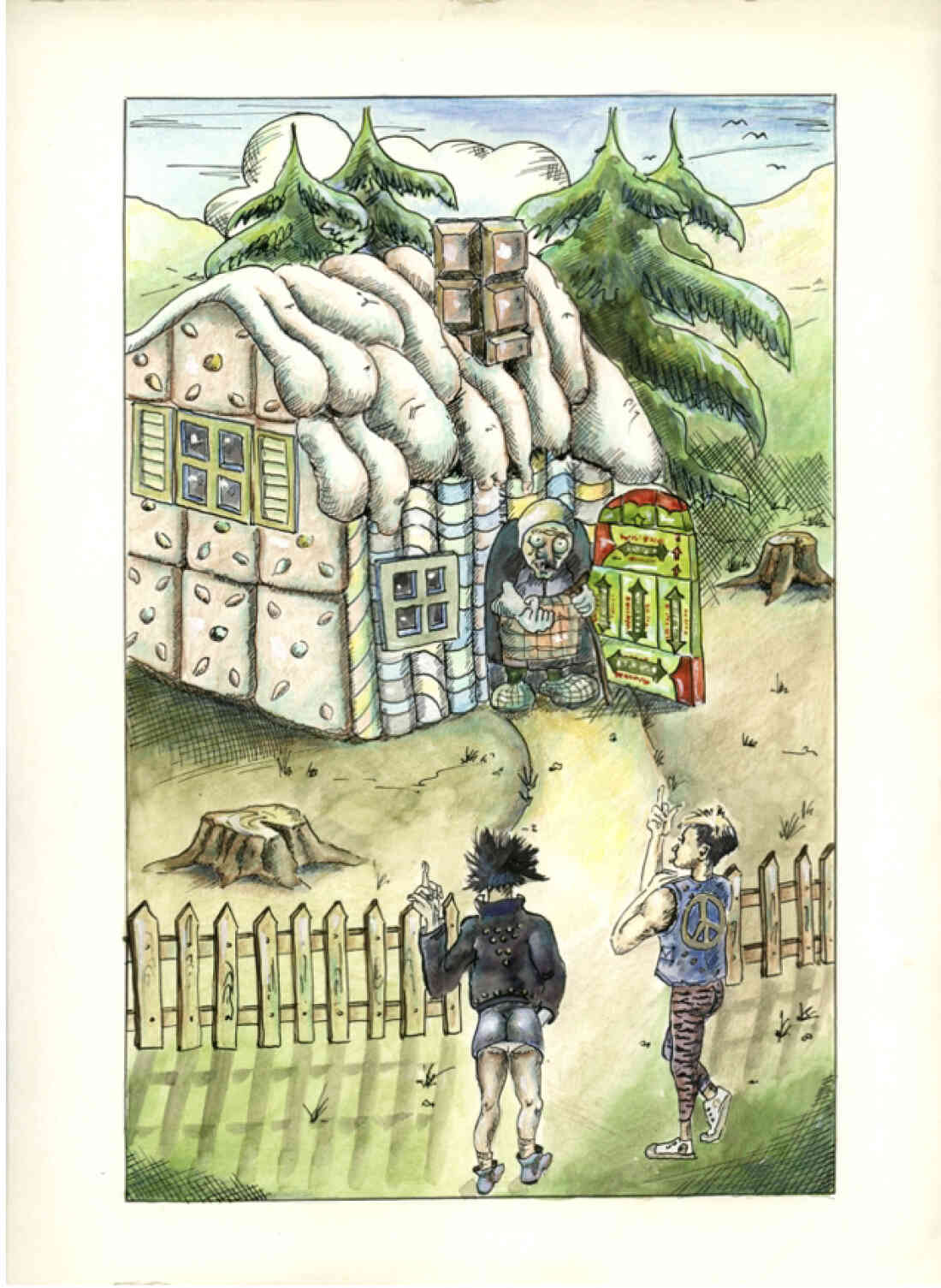 Karikatur Hänsel und Gretel von Norbert Prenner