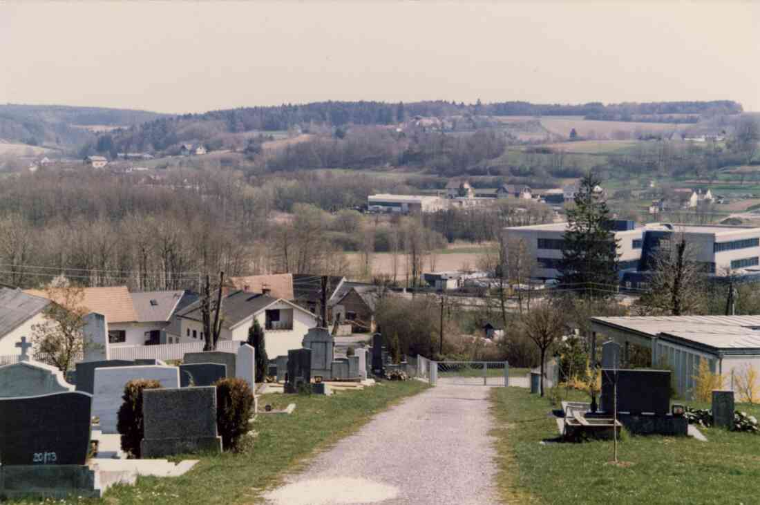 Friedhof mit Leichenhalle, Handelsschule